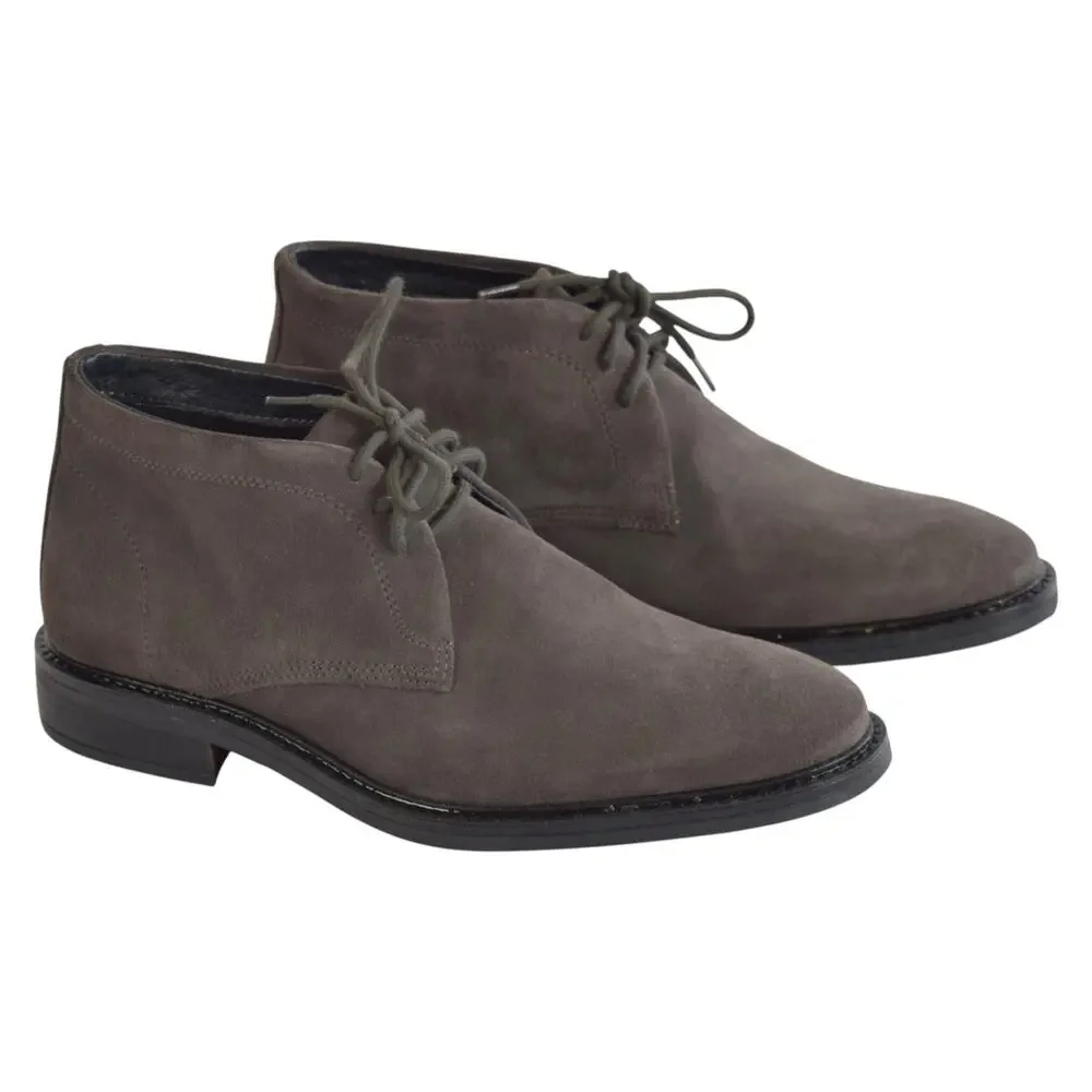 Alfani Grey Suede Chukka Boots Men’s Size 7.5 Casual Dress Booties